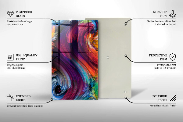 Kitchen countertop cover Colorful highlights