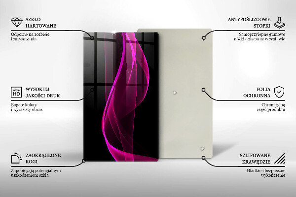 Kitchen countertop cover Pink abstraction