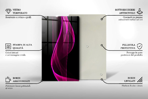 Kitchen countertop cover Pink abstraction