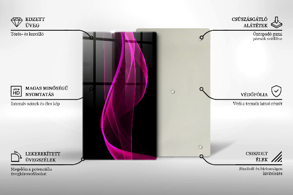 Kitchen countertop cover Pink abstraction