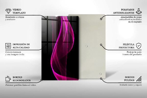 Kitchen countertop cover Pink abstraction