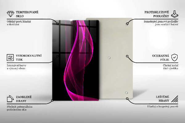 Kitchen countertop cover Pink abstraction