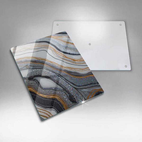 Kitchen countertop cover Rock with gold