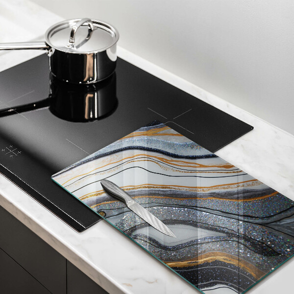 Kitchen countertop cover Rock with gold