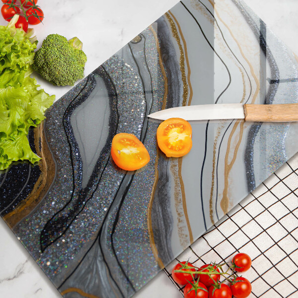 Kitchen countertop cover Rock with gold