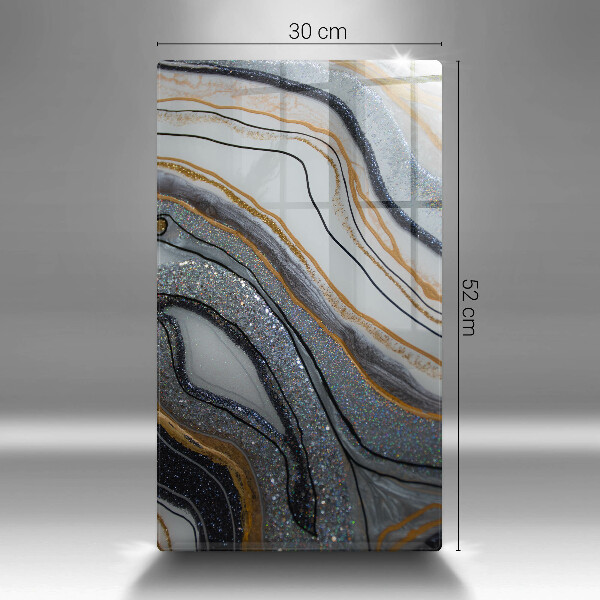 Kitchen countertop cover Rock with gold