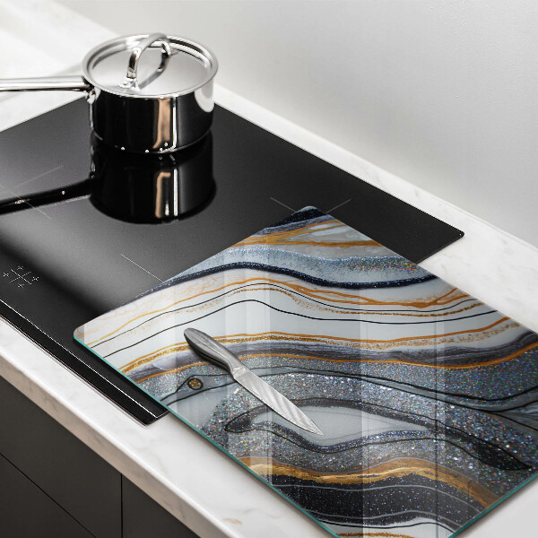 Kitchen countertop cover Rock with gold