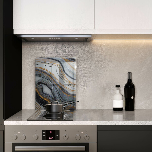 Kitchen countertop cover Rock with gold