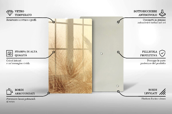 Kitchen countertop cover Beach sand and holidays