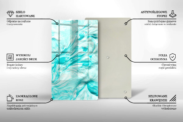 Induction hob protector Paints abstraction