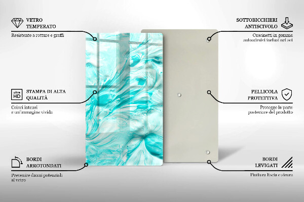 Induction hob protector Paints abstraction