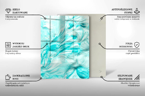 Induction hob protector Paints abstraction