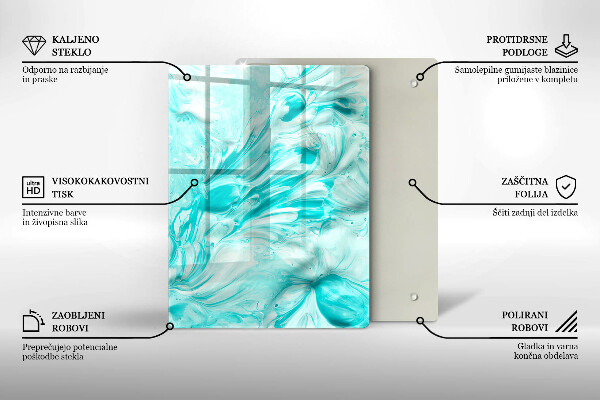 Induction hob protector Paints abstraction