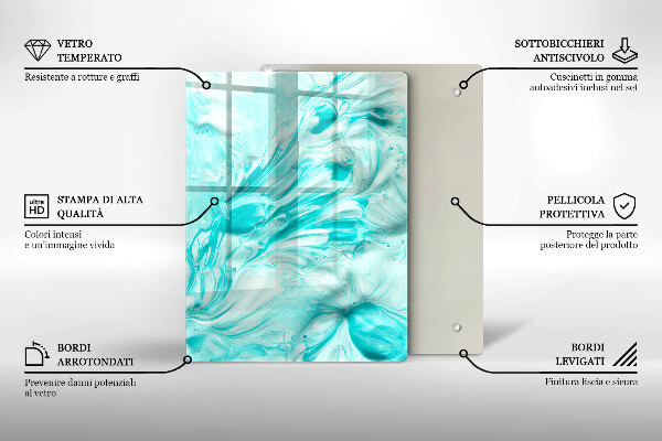 Induction hob protector Paints abstraction