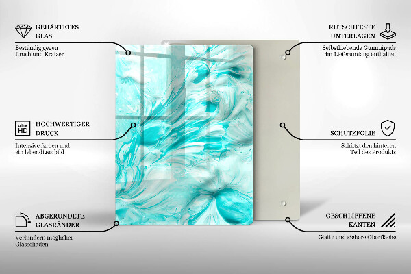 Induction hob protector Paints abstraction