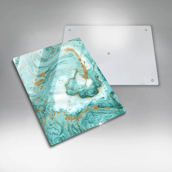 Induction hob protector Blue abstraction