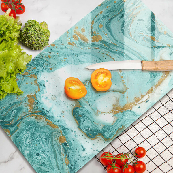 Induction hob protector Blue abstraction