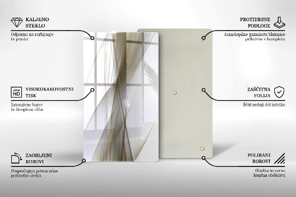 Induction hob protector Abstraction Design lines