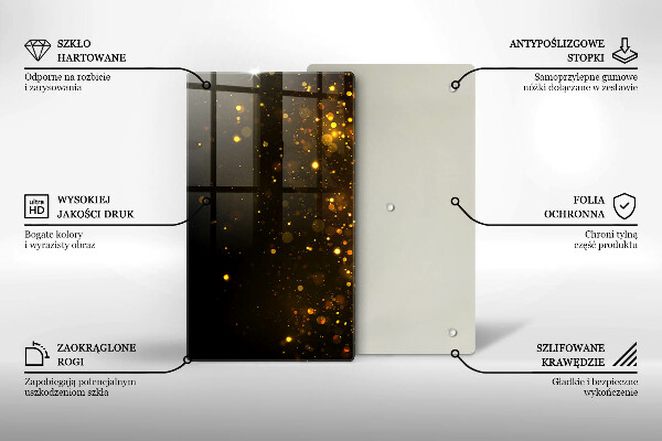 Worktop cover Golden glitter