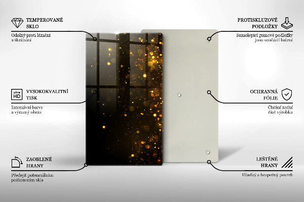 Worktop cover Golden glitter