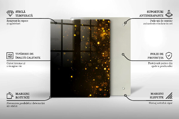 Worktop cover Golden glitter