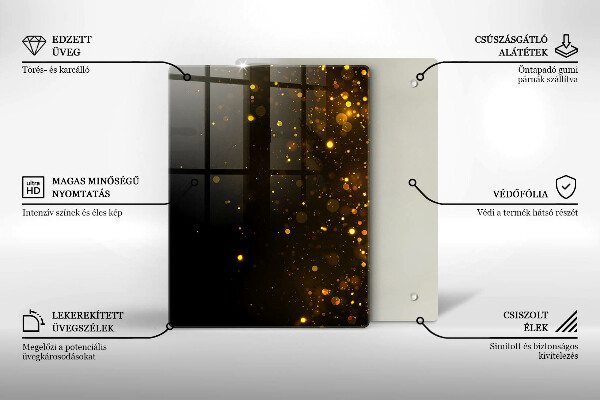 Worktop cover Golden glitter