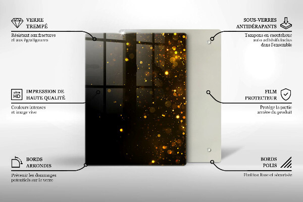 Worktop cover Golden glitter