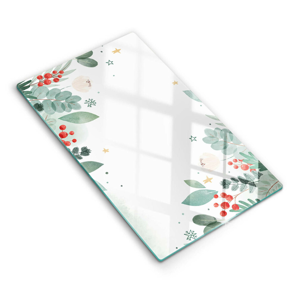 Induction hob protector Watercolors leaves