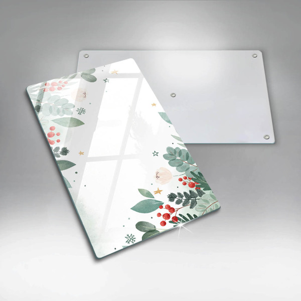 Induction hob protector Watercolors leaves