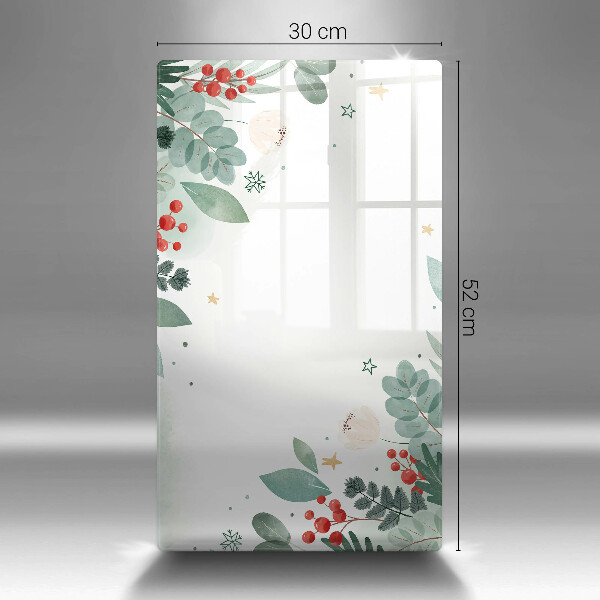 Induction hob protector Watercolors leaves