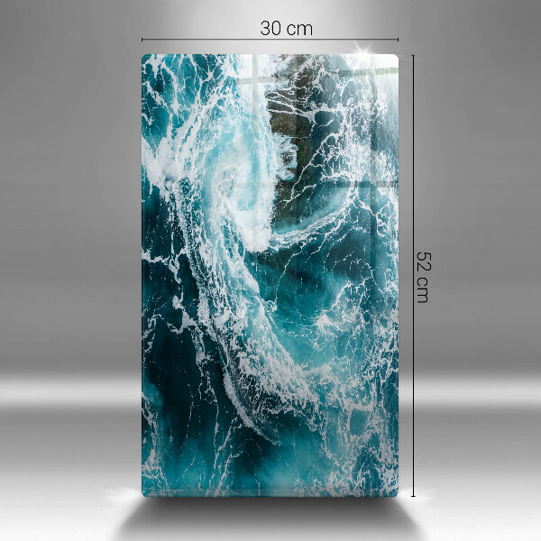 Worktop cover Foamed water waves