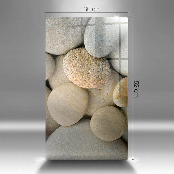 Induction hob protector Oval stone pattern