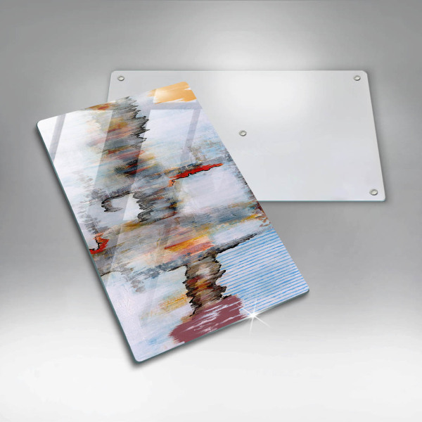 Induction hob protector Paints abstraction