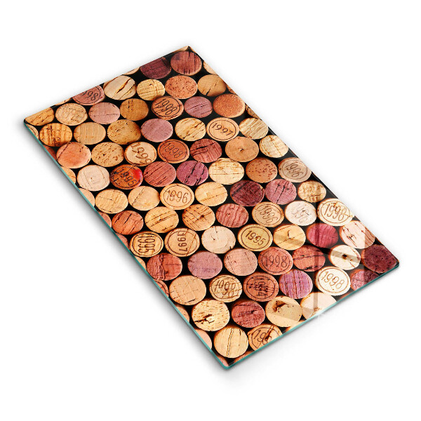 Induction hob protector Wine corks pattern