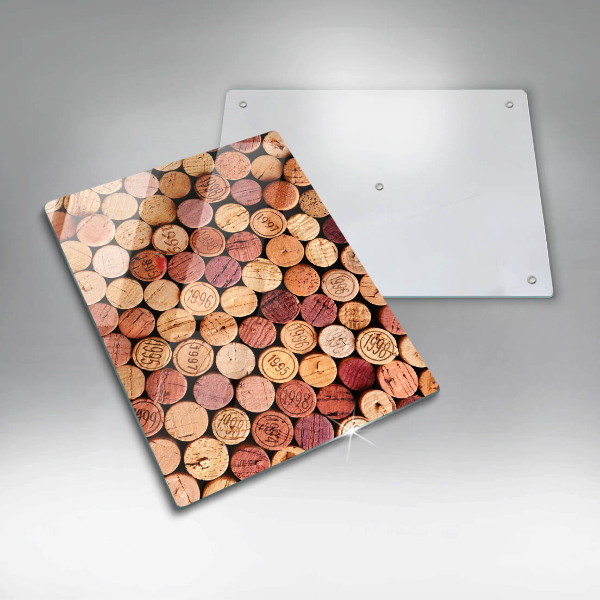 Induction hob protector Wine corks pattern