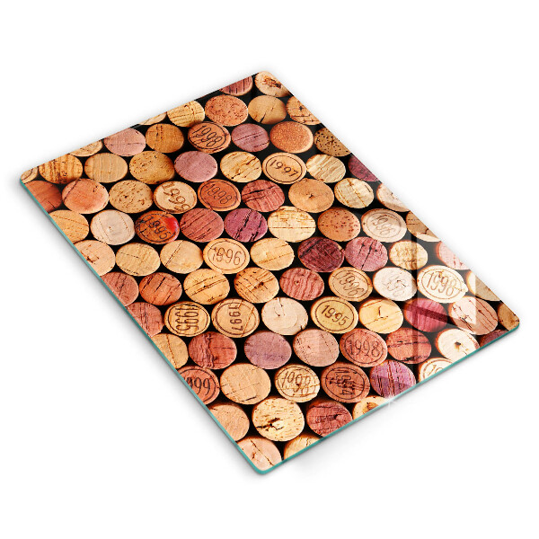 Induction hob protector Wine corks pattern