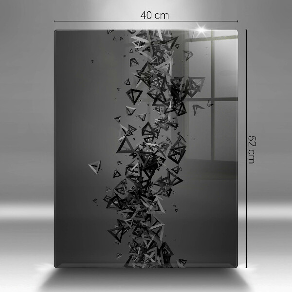 Induction hob protector Abstraction 3D shapes