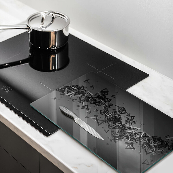 Induction hob protector Abstraction 3D shapes