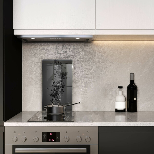 Induction hob protector Abstraction 3D shapes