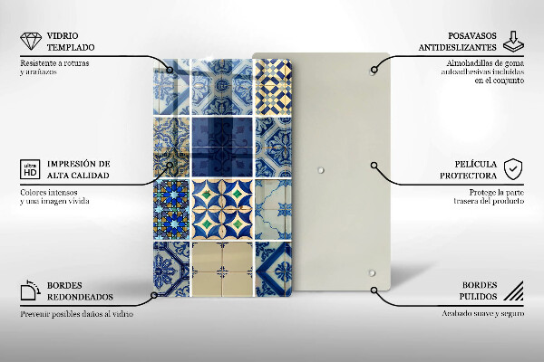 Induction hob protector Decorative tiles