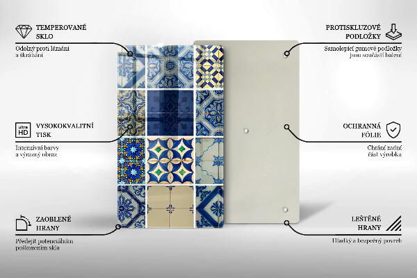 Induction hob protector Decorative tiles