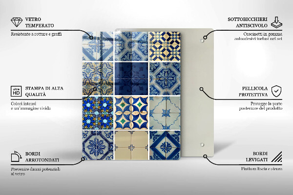 Induction hob protector Decorative tiles
