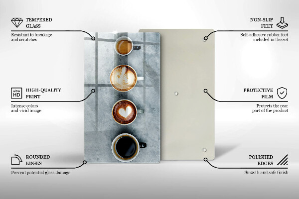 Induction hob protector Kitchen - Coffee cups