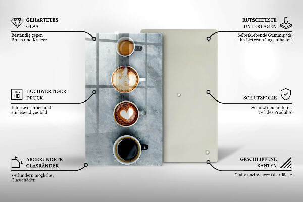 Induction hob protector Kitchen - Coffee cups