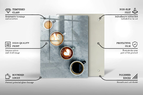 Induction hob protector Kitchen - Coffee cups