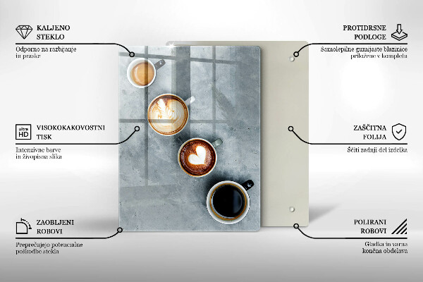 Induction hob protector Kitchen - Coffee cups