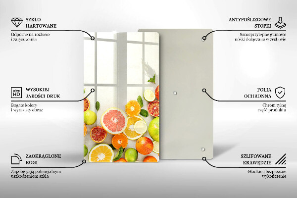 Induction hob protector Fruits citruses