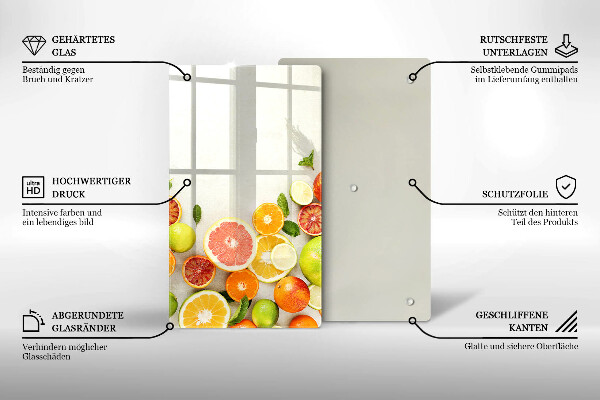 Induction hob protector Fruits citruses