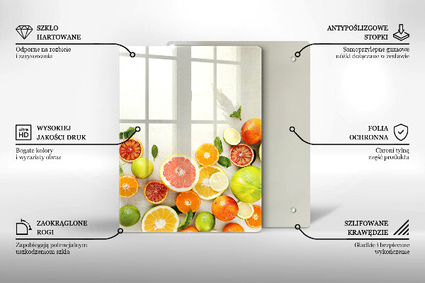 Induction hob protector Fruits citruses