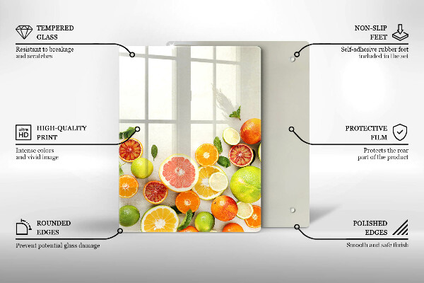 Induction hob protector Fruits citruses